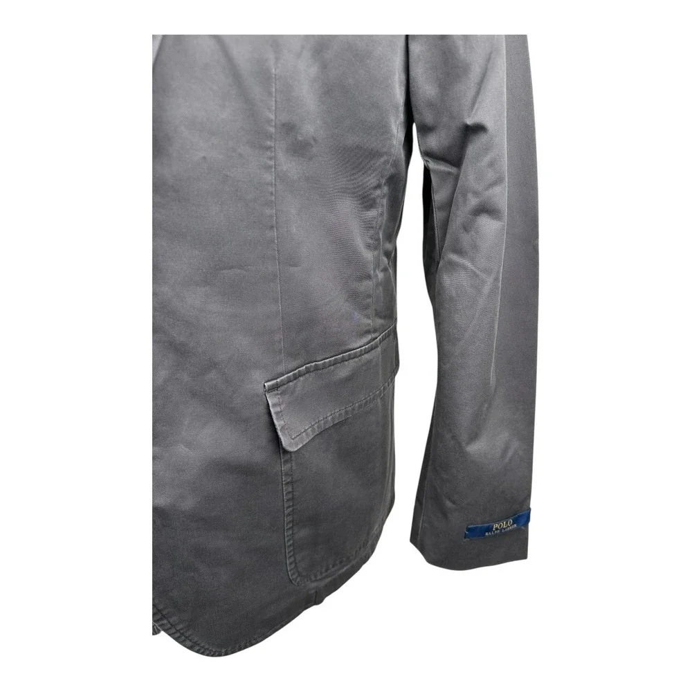 Polo Ralph Lauren‎ Gray Cotton Stretch Unstructured Men's Sportcoat Size M NWT